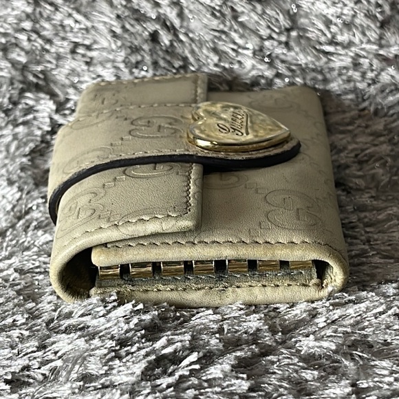 Gucci Key holder Key case Guccissima Beige Gold Woman Authentic - Picture 2 of 15